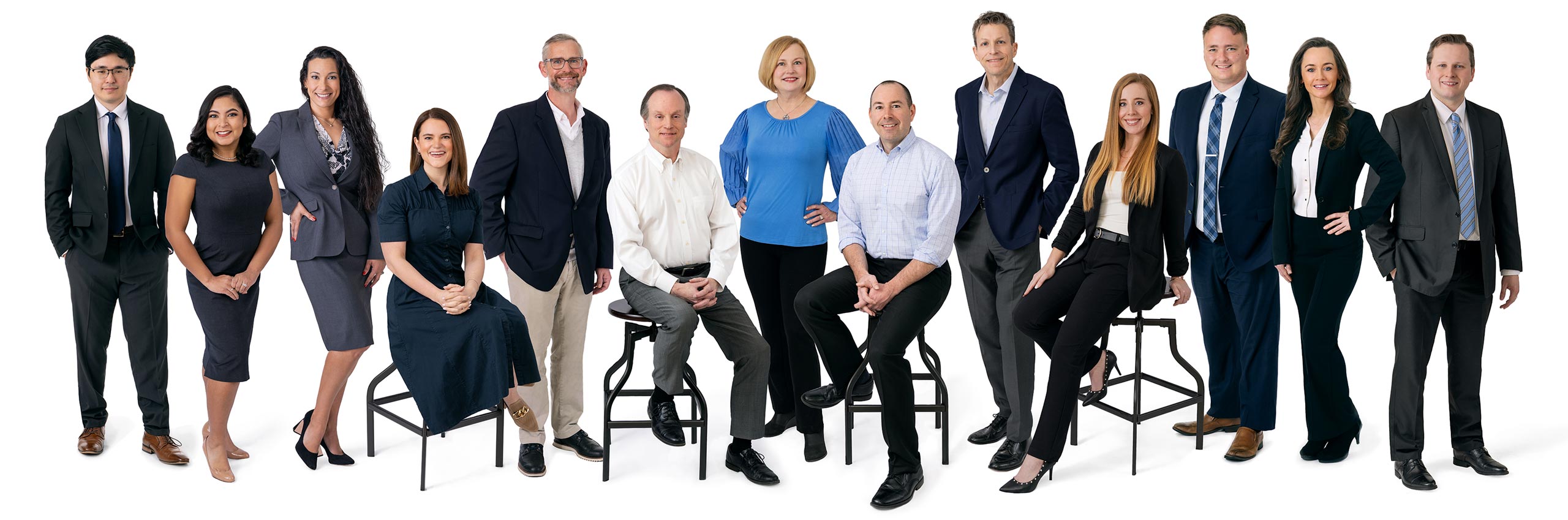 A group shot of our team